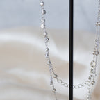 Clear cubic dot necklace - Terciany 