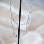 Clear cubic dot necklace - Terciany 