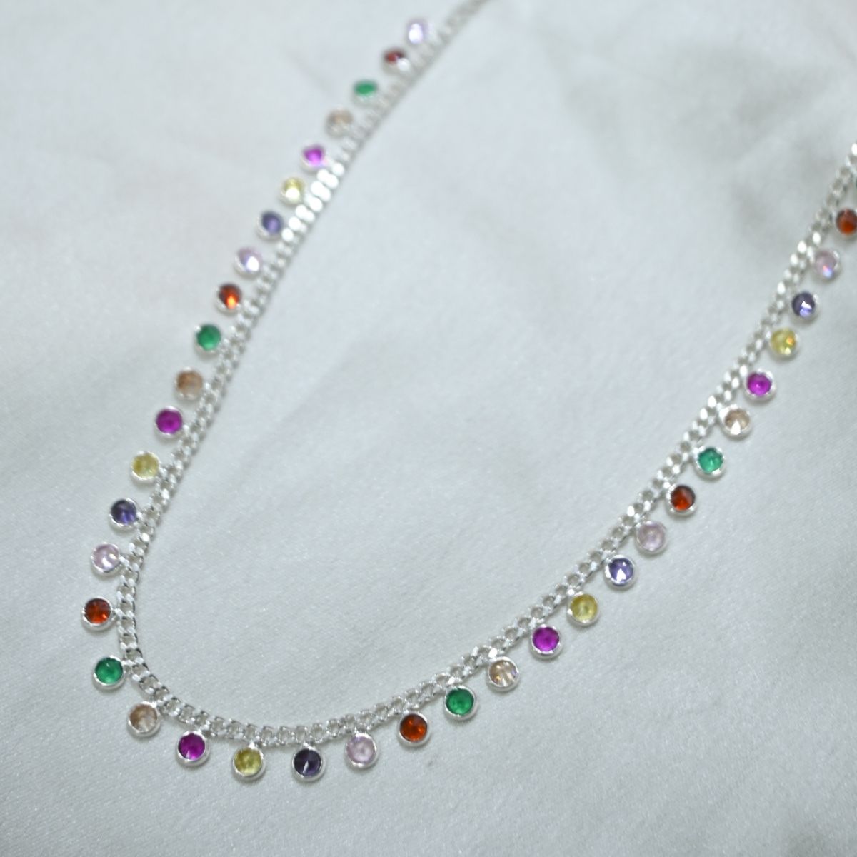 Multi coloured stone necklace