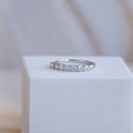 Ring with 3mm Moissanite stones (with GRA Certificate) - Terciany 