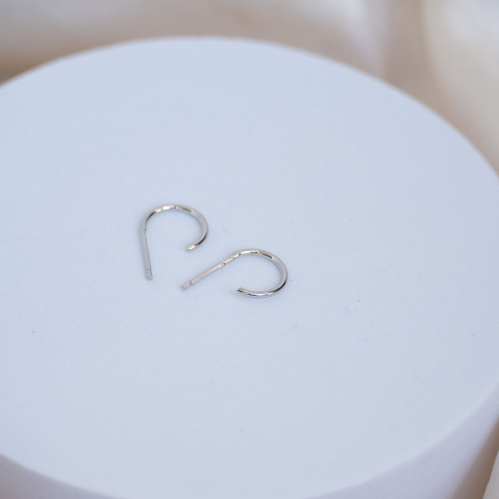Sterling silver hoop earrings - Terciany 