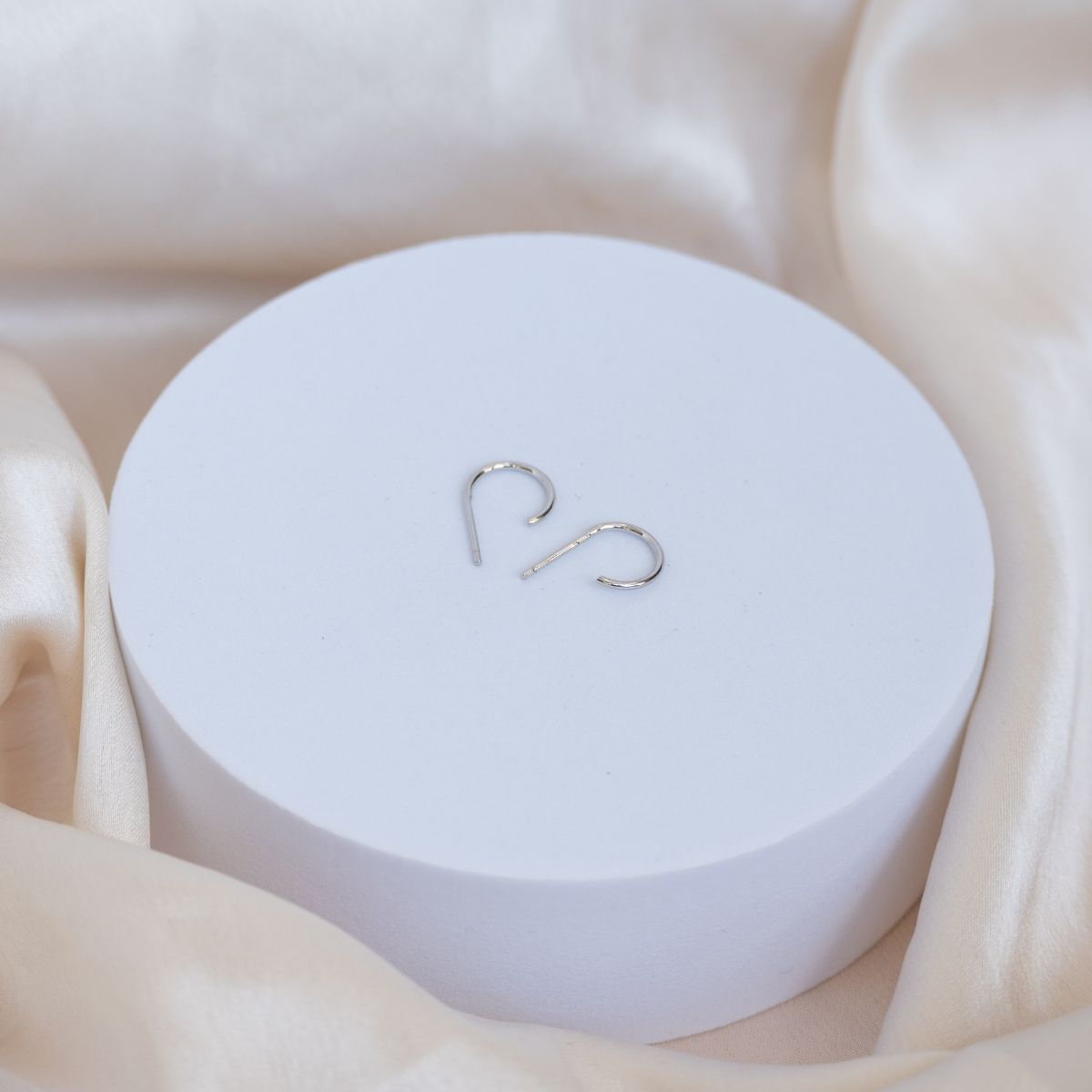 Sterling silver hoop earrings