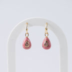 Rhodochrosite Semi Precious stone Pretty woman earrings - Symbol of love - Terciany 