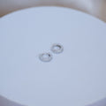Solid Silver Huggy earrings - Terciany 