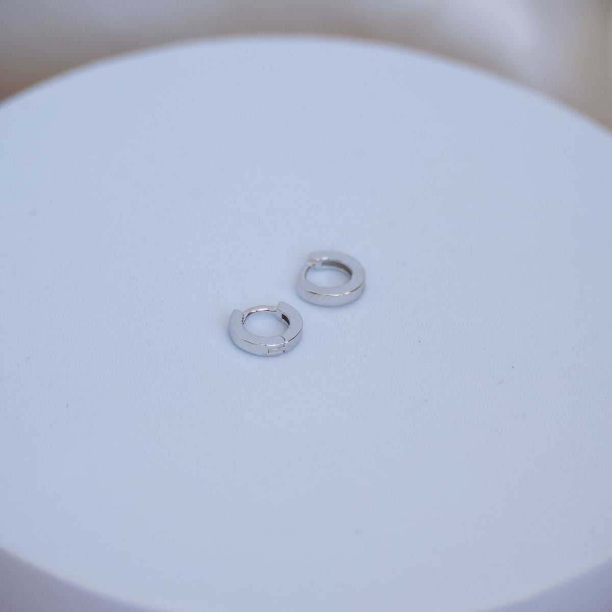 Solid Silver Huggy earrings