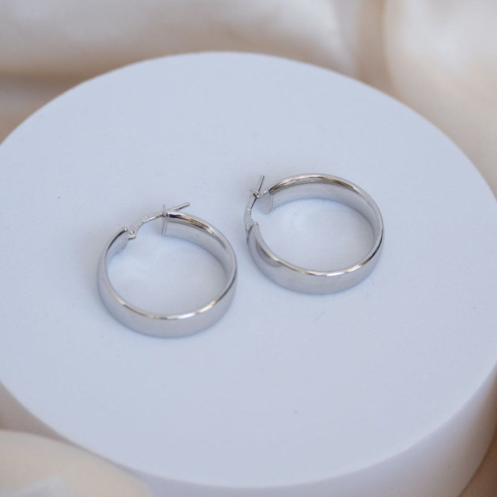 Solid Spain Hoop earrings - Terciany 