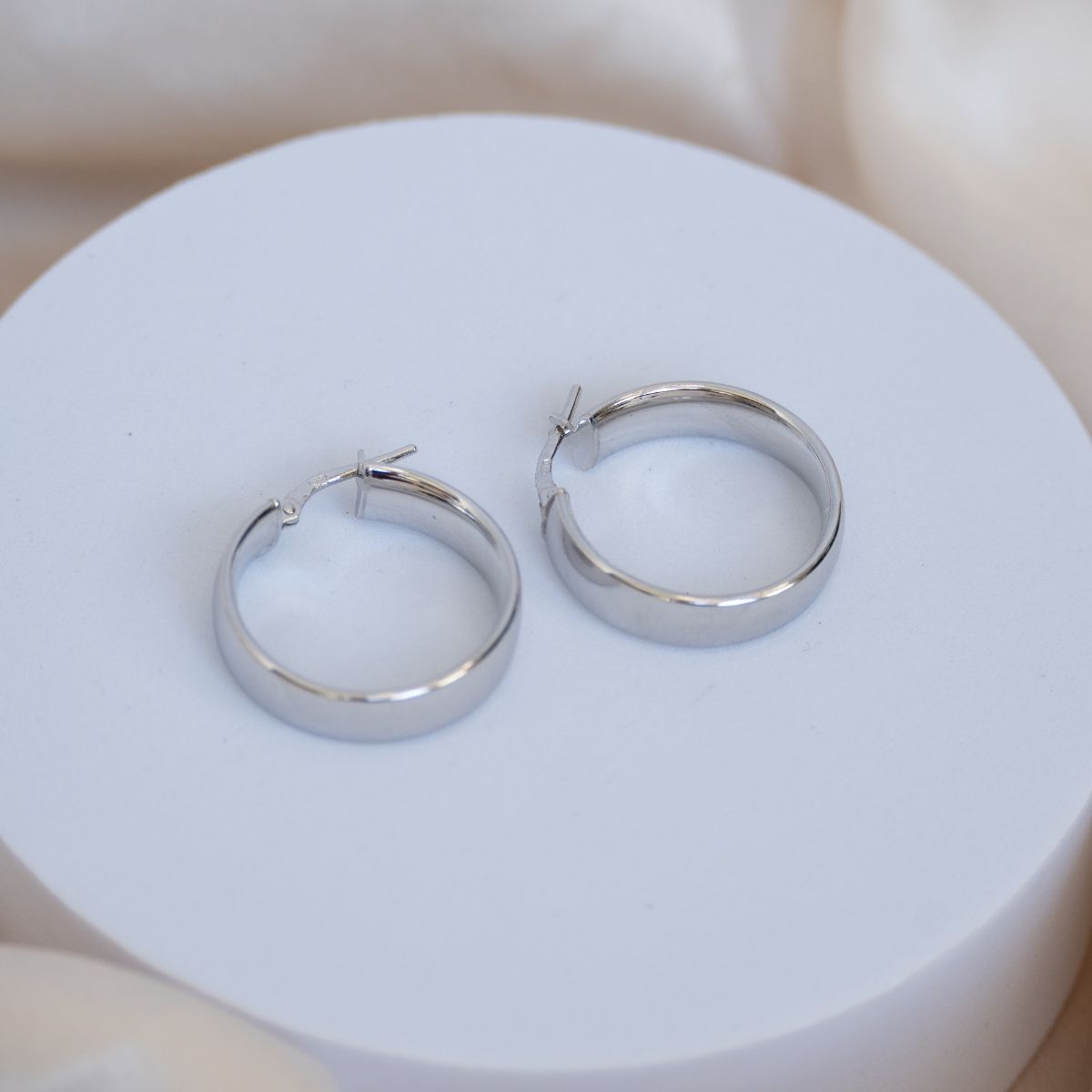 Solid Spain Hoop earrings - Terciany 