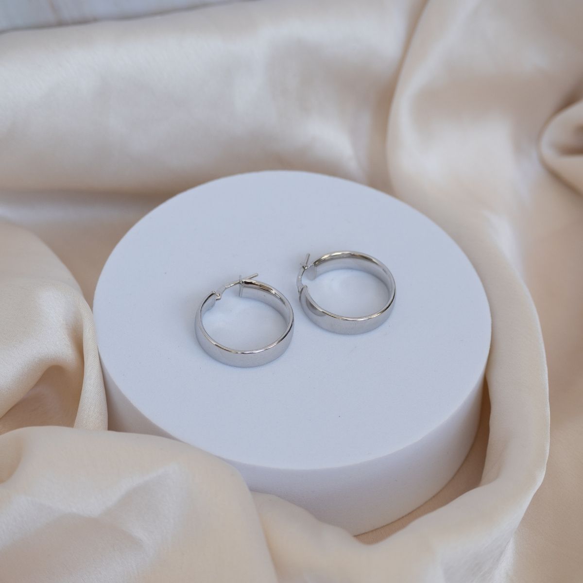 Solid Spain Hoop earrings - Terciany 