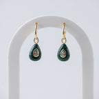 Malachite Semi Precious stone Pretty woman earrings - Symbol of Transformation - Terciany 