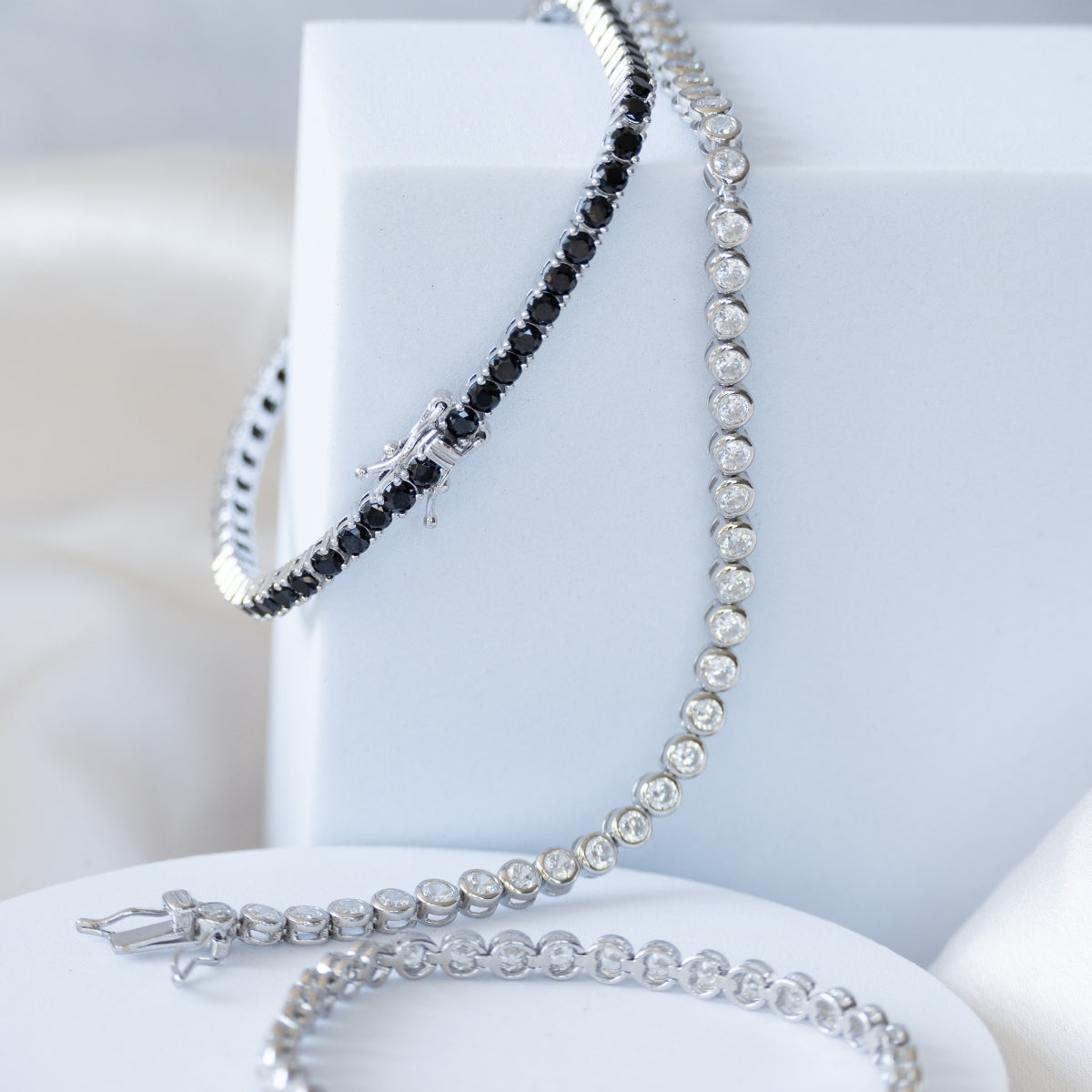 Black Cubic tennis bracelet - Terciany 