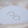 Sterling silver hoop earrings - Terciany 