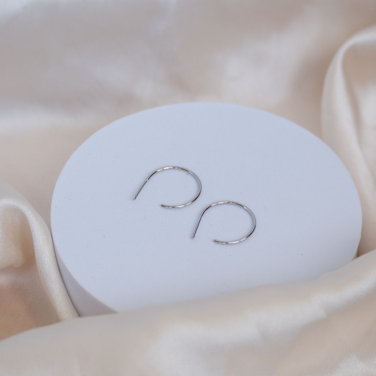 Sterling silver hoop earrings