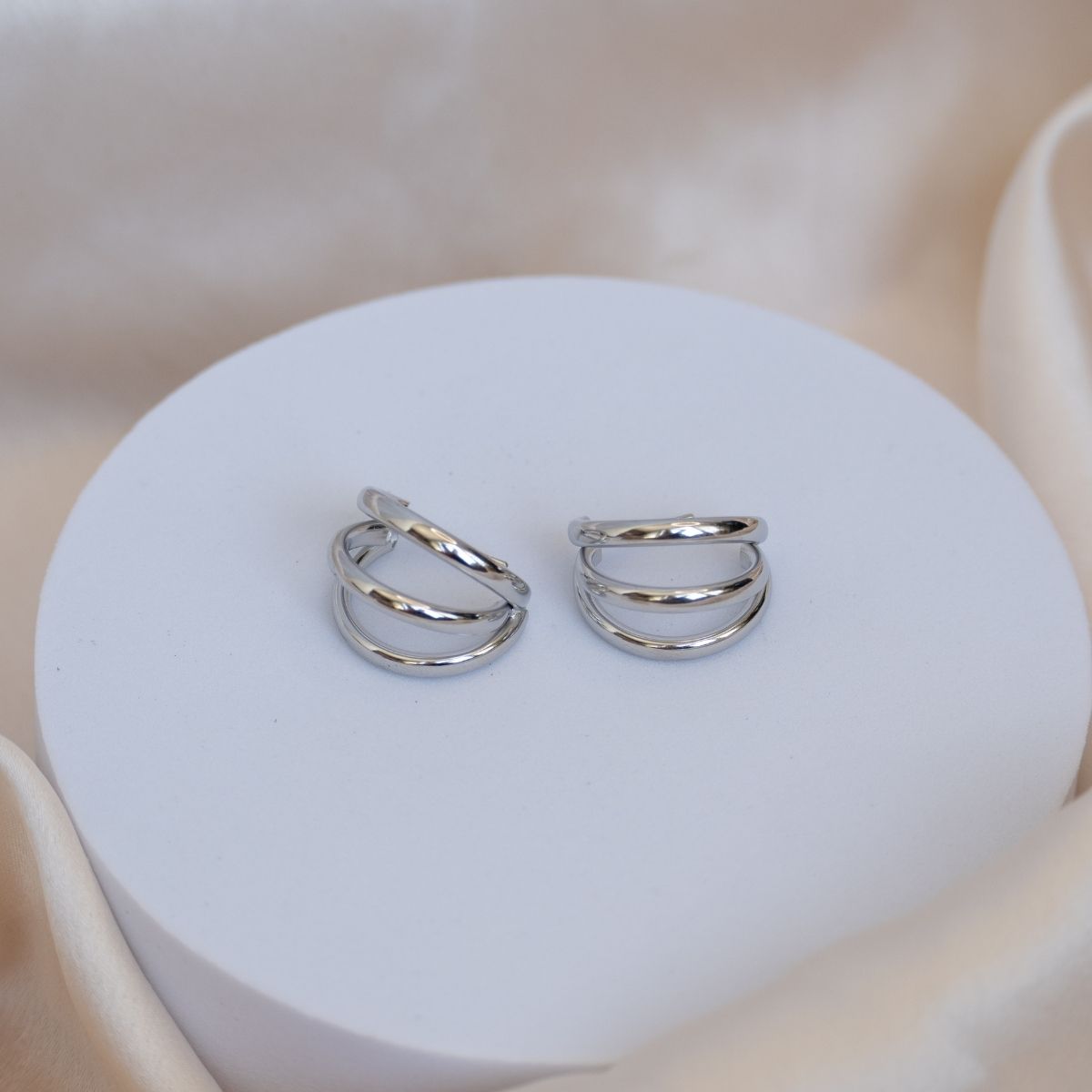 Three Band Hoop earring - Terciany 