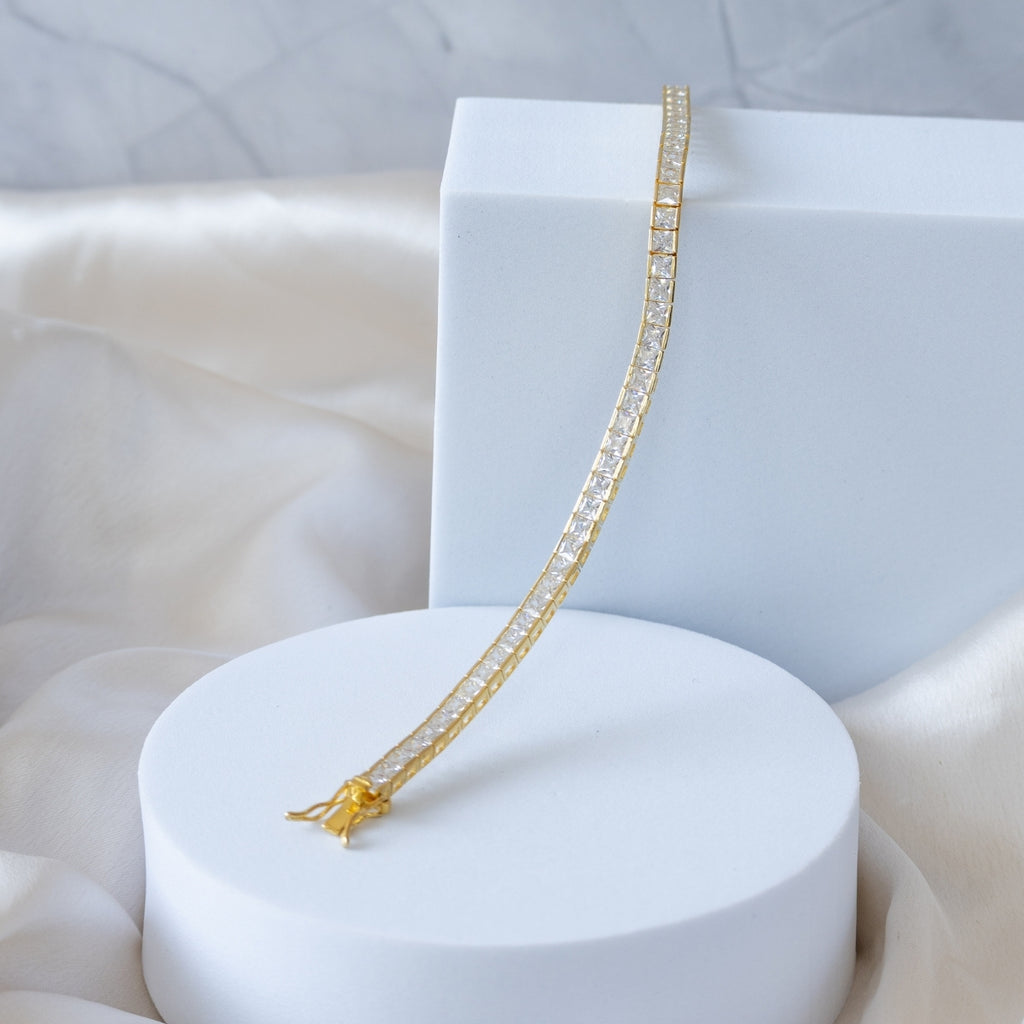 Gold Tennis bracelet - Terciany 