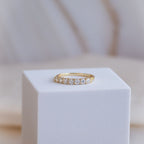 Gold ring with 3mm Moissanite stones (with GRA Certificate) - Terciany 