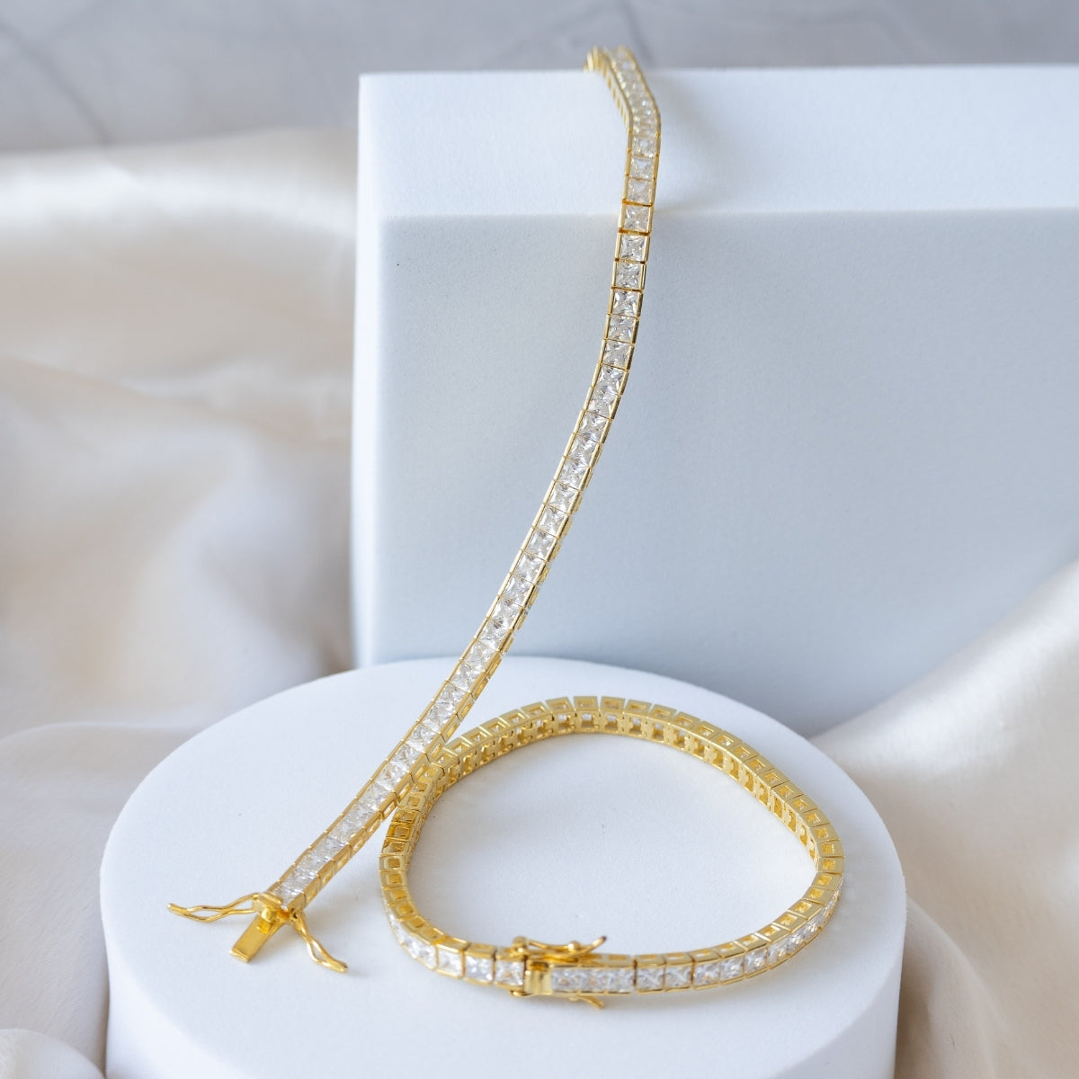 Gold Tennis bracelet - Terciany 