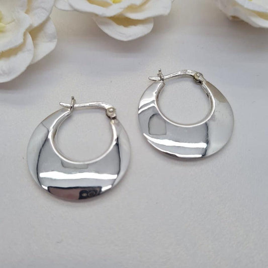 Halfmoon Hoop Earrings - Terciany 