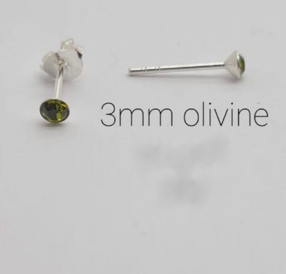 3mm Kiddies Stud Earrings