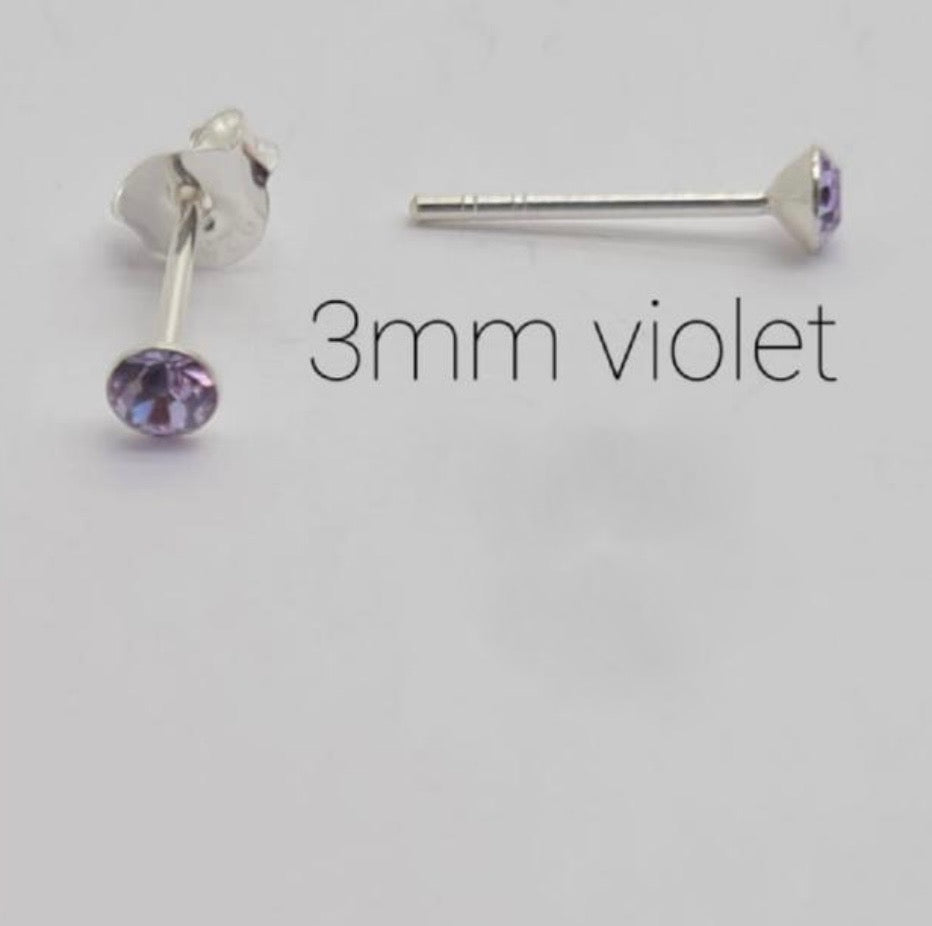 3mm Kiddies Stud Earrings