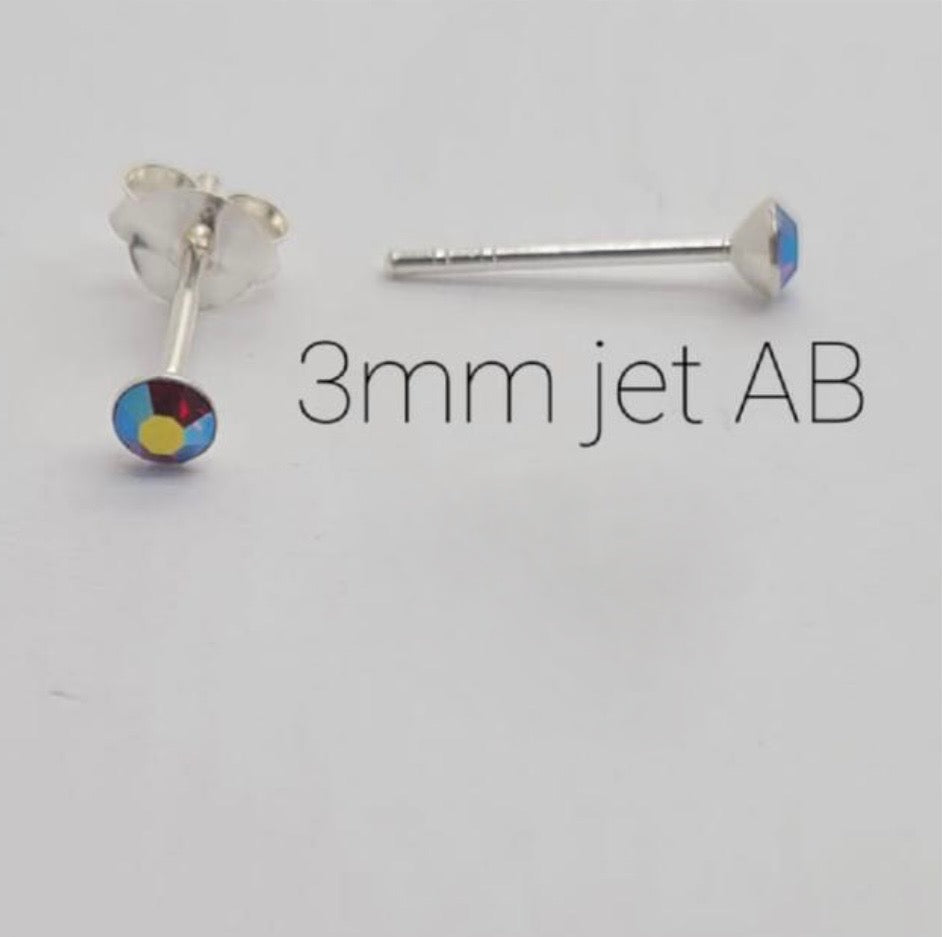 3mm Kiddies Stud Earrings