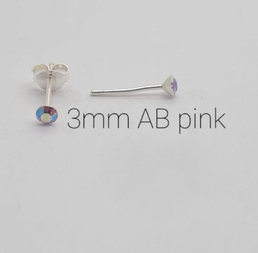 3mm Kiddies Stud Earrings