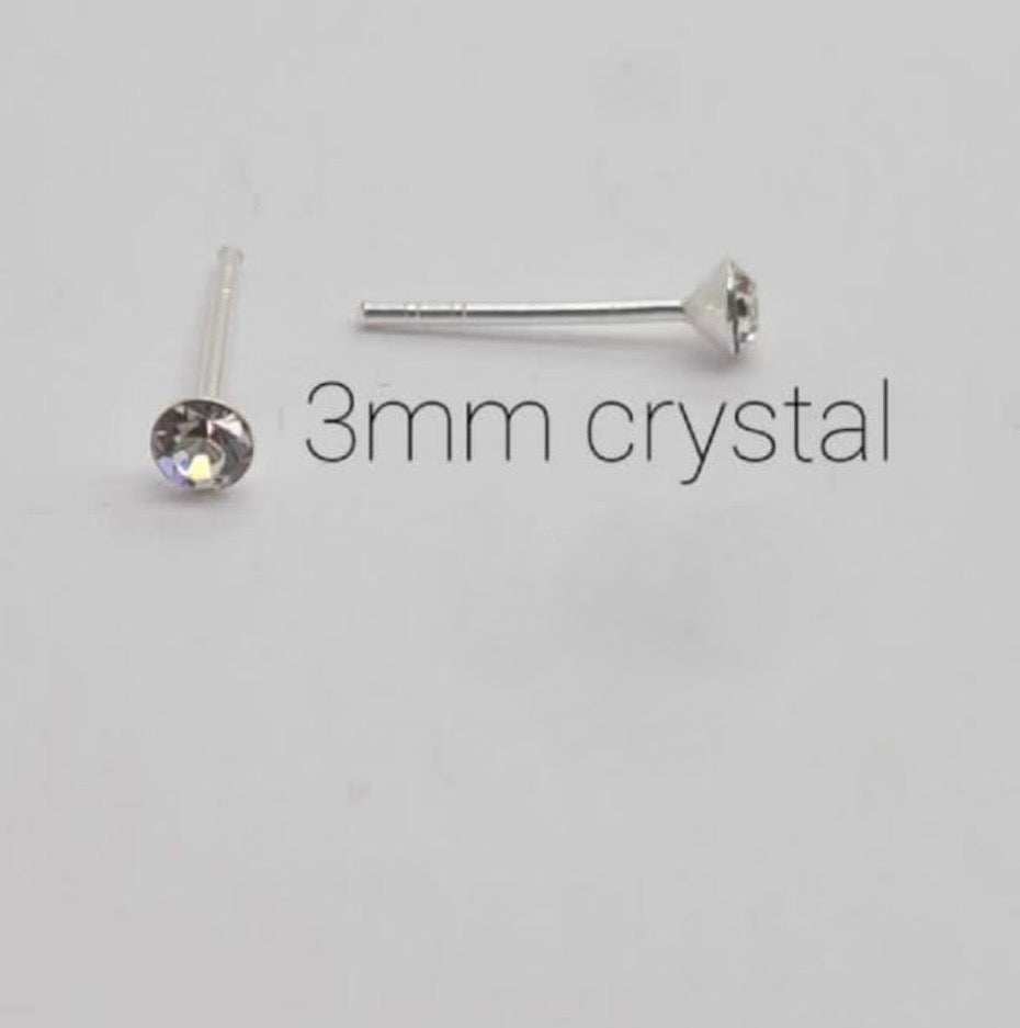 3mm Kiddies Stud Earrings