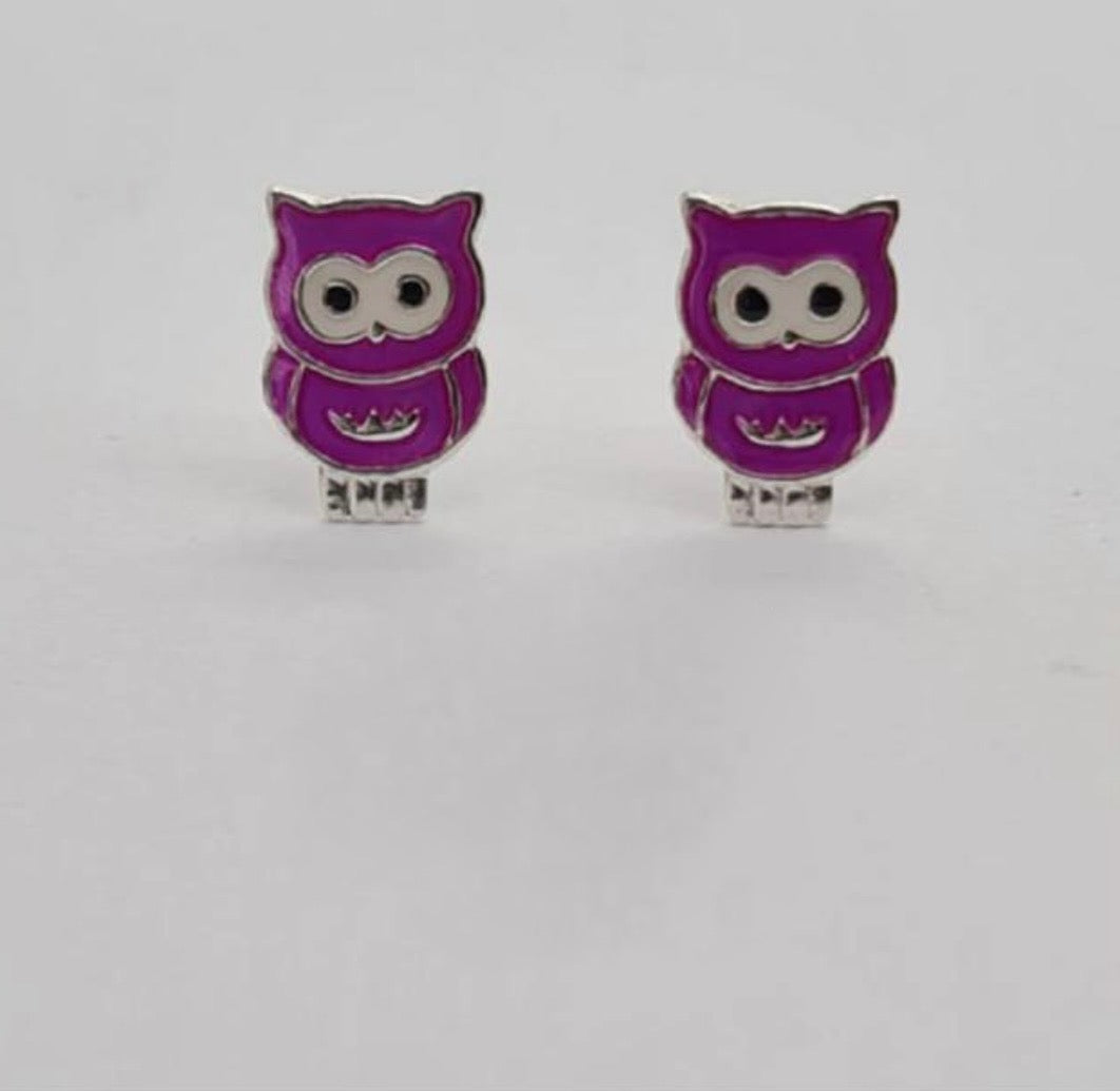 Kiddies Owl Stud Earrings