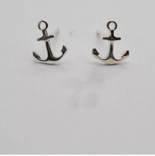 Anchor Stud Earrings