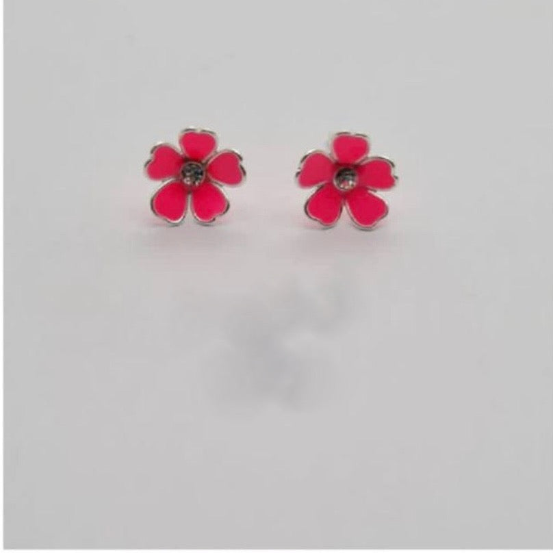 Red flower stud