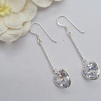 Heart hanging earrings - Terciany 