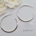 40 mm Hoop Earrings - Terciany 