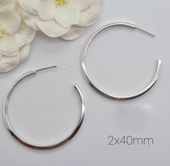 40 mm Hoop Earrings