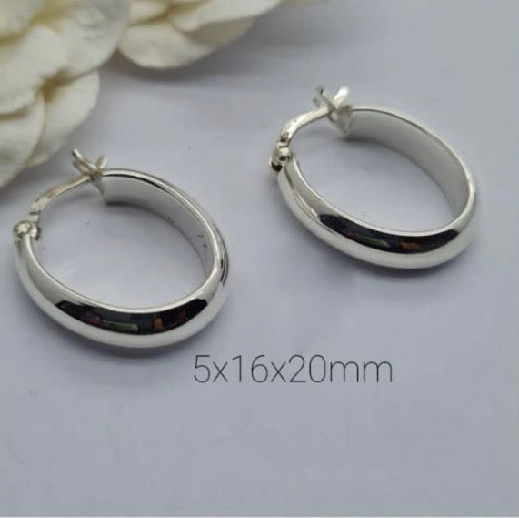 20 mm Hoop Earrings with Clip Clasp