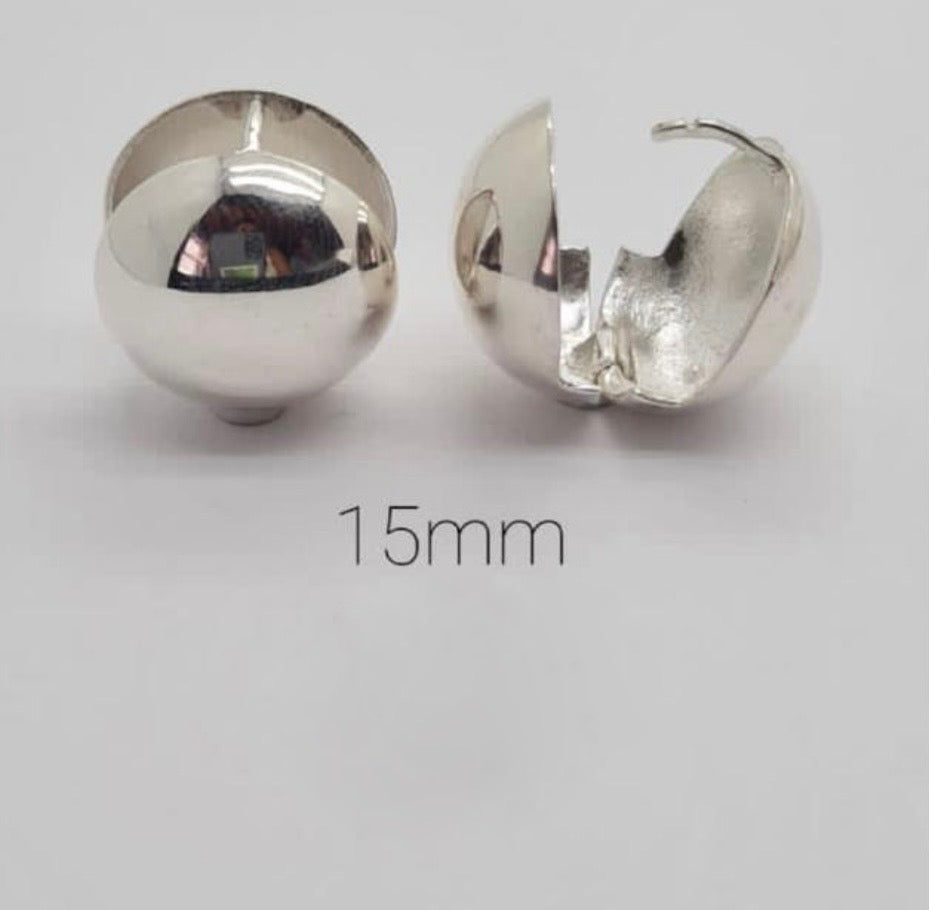 Full 15mm ball comfy earrings