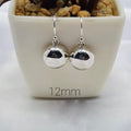 12 mm Flat Dome Drop Earrings - Terciany 