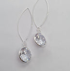 14 mm Round Cubic Zirconia Crystals In Hoops - Terciany 