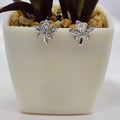 Pretty Cubic Zirconia Flower Studs - Terciany 