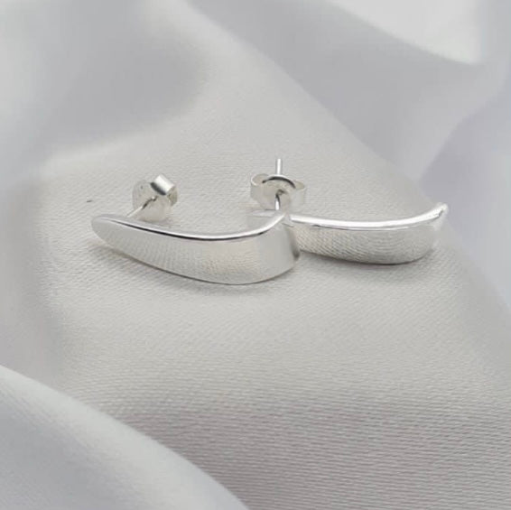 Solid Shiny Long Modern Earrings