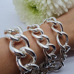 Bulky Medium Link Statement Bracelet 19/20 Cm - Terciany 