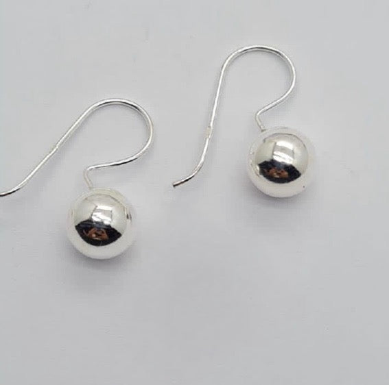 9 mm ball earrings