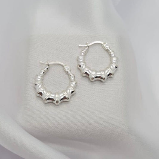 Round detailed hoops