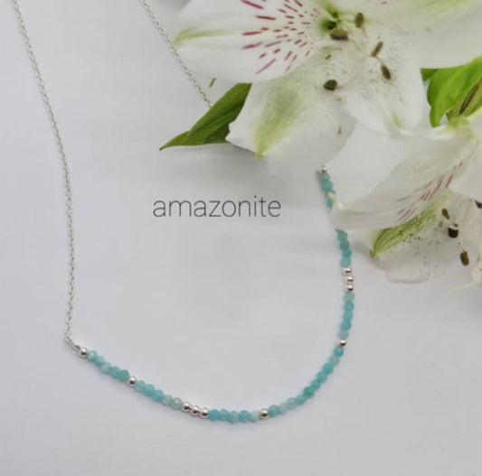 Amazonite Semi Precious Stone Necklace