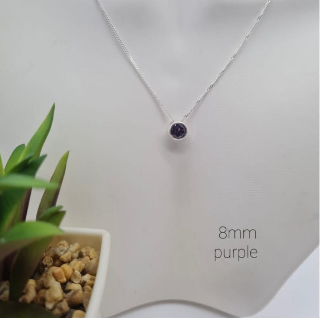 8 Mm Cubic Zirconia Stone In Tube Setting