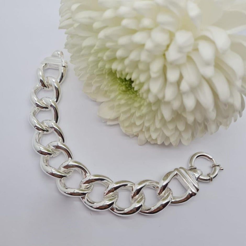 Bulky Large Link Statement Bracelet 21 Cm