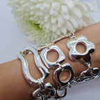Bulky Flower Statement Bracelet 20 Cm - Terciany 