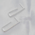 Stunning Modern Line Rectangular Hoop - Terciany 