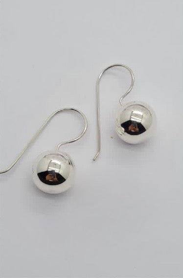 12 mm ball earrings