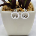 12mm Flower In Circle Studs - Terciany 