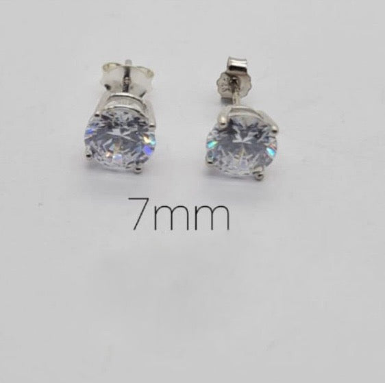 Cubic zirconia studs